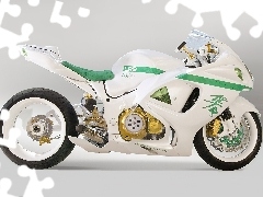 Motocykl, IRG Hayabusa, Biały