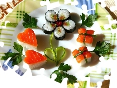Półmisek, Kolorowe, Sushi