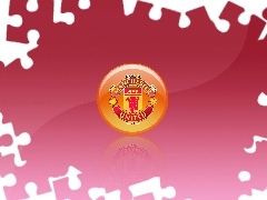 Różowy, Czerwony, Manchester United, Logo
