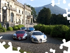 Góry, Zieleń, Bugatti Veyron, Pałac