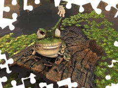 ręka, Nvidia, żaba