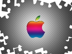 Logo, Tęczowe, Apple