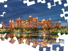 Nocą, Dubai, Atlantis The Palm, Hotel