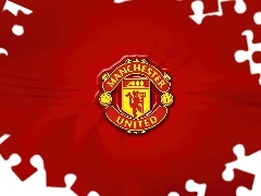 Błyszczący, Czerwony, Herb, Manchester United