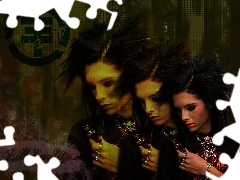 Kobieta, czaszka, Tokio Hotel