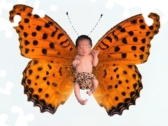 Dziecko Motyl