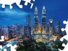 Bliźniacze, Lumpur, Malezja, Wieże, Kuala