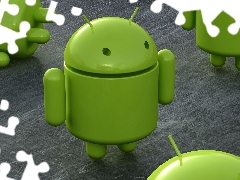 Ludzik, Android, Zielony