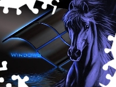 Logo, Windowsa, Koń