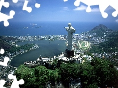 Brazylia, Widok, Rio De Janeiro, Jezus