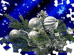 Święta, Boże Narodzenie, Stroik, Gwiazdy
