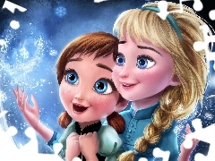 Kraina lodu, Frozen, Elsa, Postacie, Anna, Bajka, Film animowany, Dziewczynki