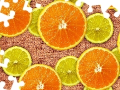Pomarańcza, Plastry, Cytryna