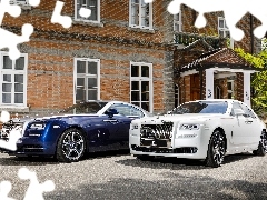 Rolls-Royce Wraith, Budynek, Rolls-Royce Ghost, Biały, Nieb