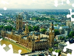Miasta, Panorama, Pałac Westminster, Londyn