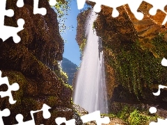 Wodospad, Salt daigua del Tenes, Hiszpania, Rośliny, Prowin