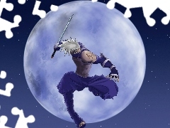 miecz, księżyc, Naruto