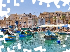 Domy, Przystań, Malta, Miejscowość Marsaxlokk
