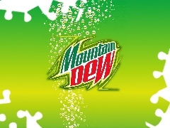 Jasnozielone, Dew, Logo, Tło, Mountain