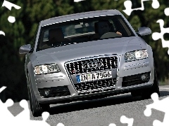 Audi S8, Przód, Srebrny