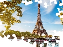 Francja, Paryż, Rzeka, Wieża Eiffla