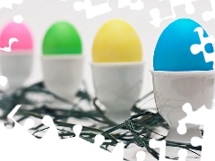 Jajka, Wielkanoc, Kolorowe
