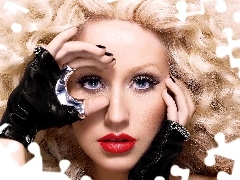 Twarz, Ręka, Christina Aguilera