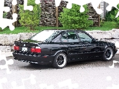 alufelgi, czarna, BMW 5, E34