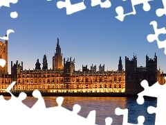 Tamiza, Big Ben, Pałac, Londyn, Westminster