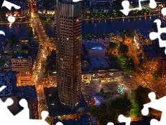 Noc, Wieżowiec, Frankfurt, Nad Menem