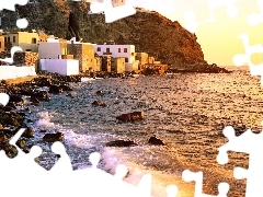 Morze, Grecja, Domy