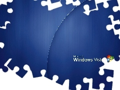 Niebieskie, tło, Windows Vista