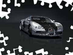Srebrne, Bugatti Veyron, Czarno
