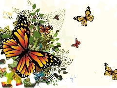 Motyle, Art, Kolorowe