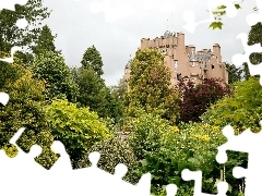 Ogród, Szkocja, Zamek, Crathes