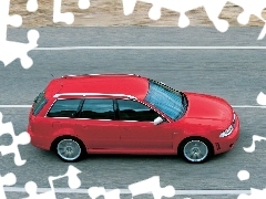 Audi RS4, Lewy Profil, Czerwone