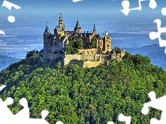 Wzgórze, Niemcy, Zamek, Hohenzollern