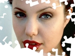 czerwone usta, Angelina Jolie