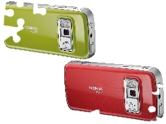 Tył, Czerwona, Nokia N79, Zielona