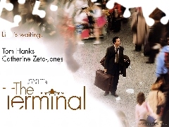ludzie, napisy, Terminal, bagaż, Tom Hanks