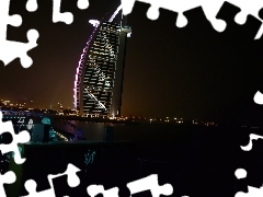 Dubaj, Nocą, Burj Al Arab