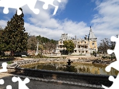 Fontanna, Park, Pałac