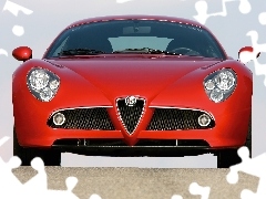 Alfa Romeo 8C, Przód