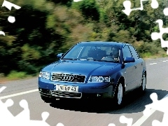 Audi A4, Sedan, Niebieske