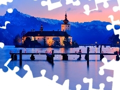 Austria, Zamek Ort, Jezioro Traunsee, Gmunden