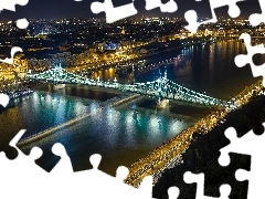 Noc, Miasto, Rzeka, Most