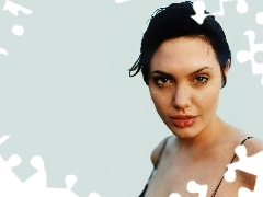 upięte włosy, Angelina Jolie