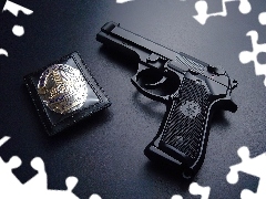 Policyjna, Beretta 92, Odznaka
