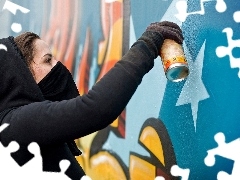 Graffiti, Spray, Dziewczyna