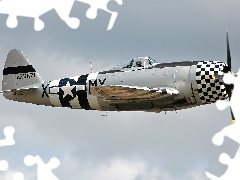 Prawy bok, P-47D Thunderbolt